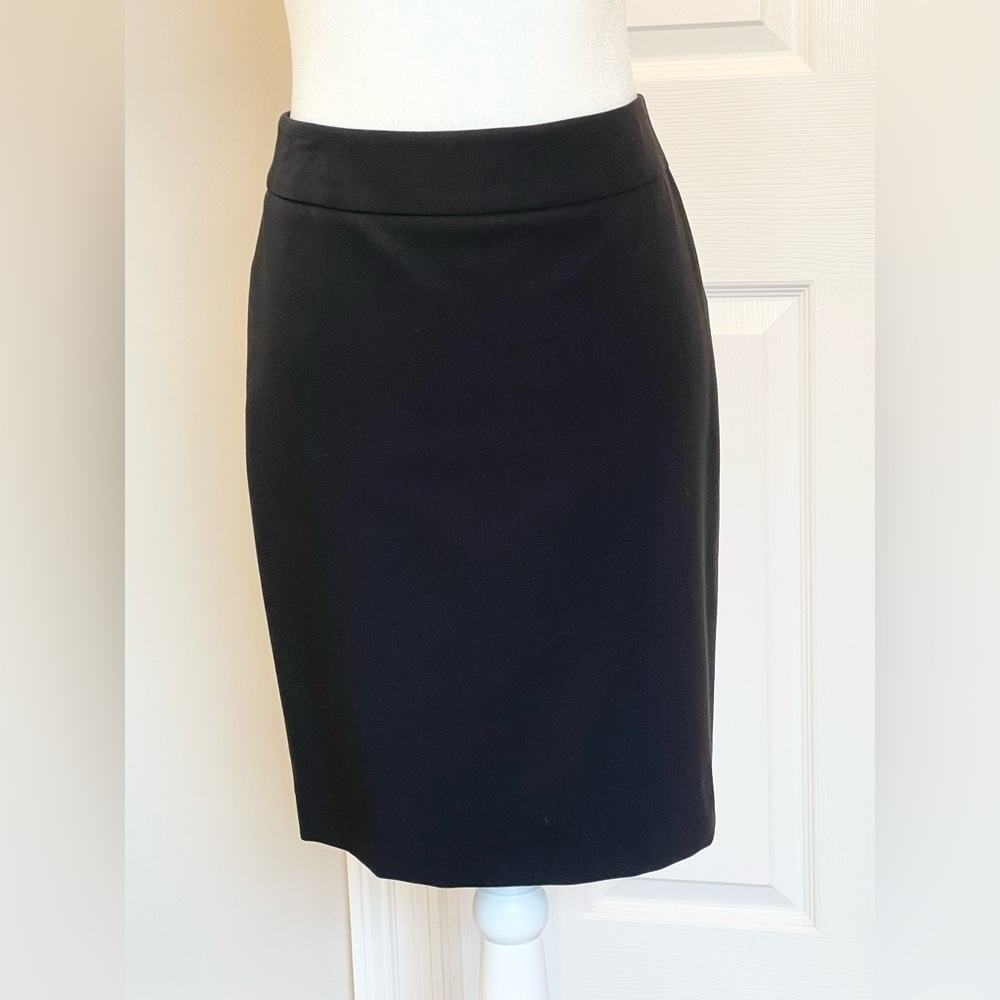Armani Collezioni virgin wool, black pencil skirt